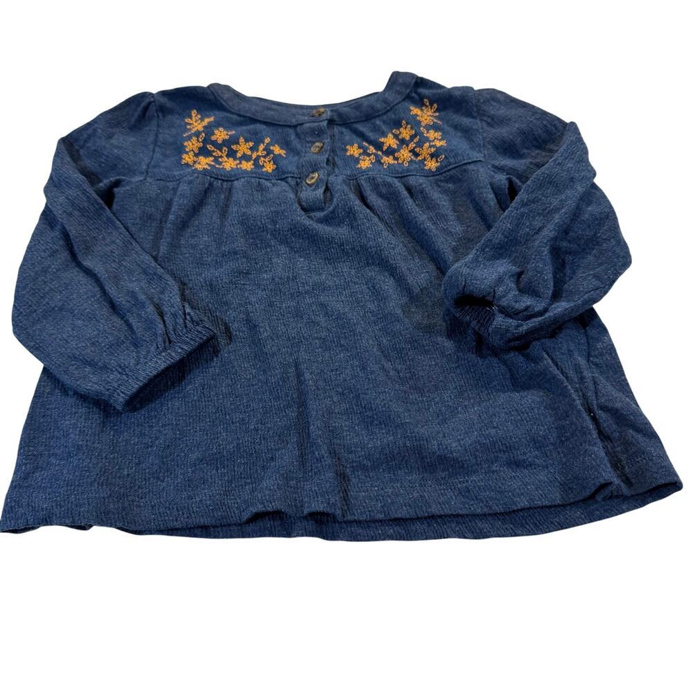 Carter's Toddler Girl 3T Navy Long Sleeve Blouse